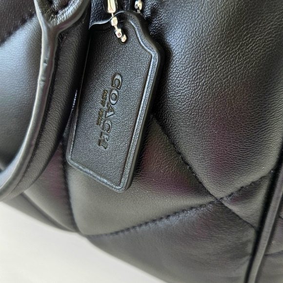 🔥 NWT Coach Black Diamond Puffer Rowan Purse 🔥 - Picture 11 of 12